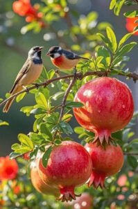 Lựu ấn độ cây có hoa & trái